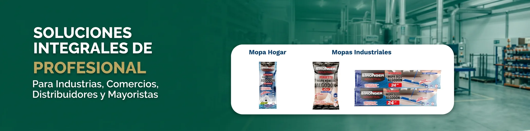 Mopas de hogar e industriales